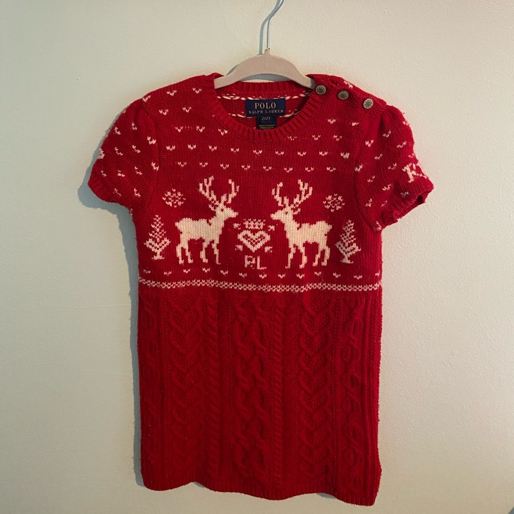 Ralph Lauren little girl sweater dress